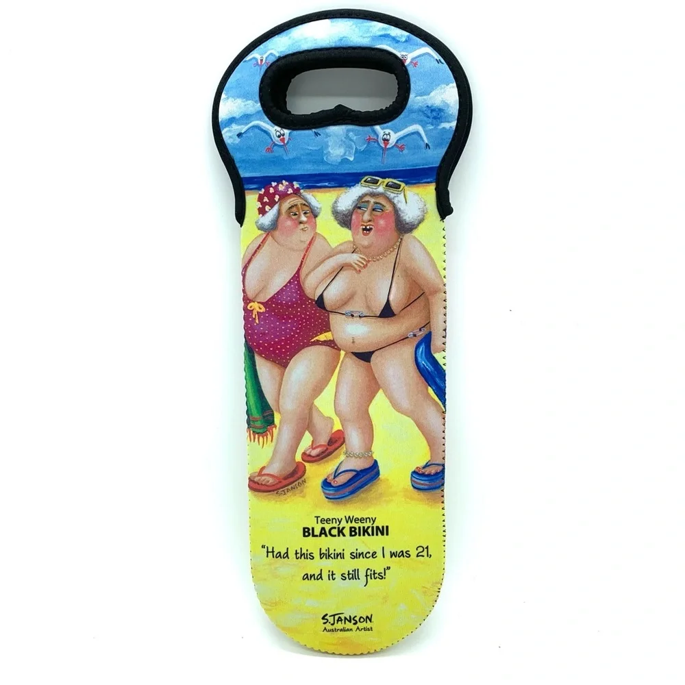 Artisan Teeny Bikini Neoprene Wine Bag Carrier